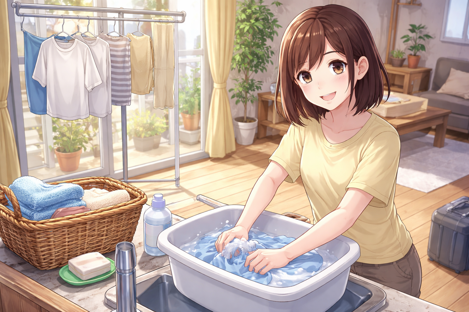 一人暮らしに洗濯機は必須じゃない?手洗いで身軽な生活は叶います