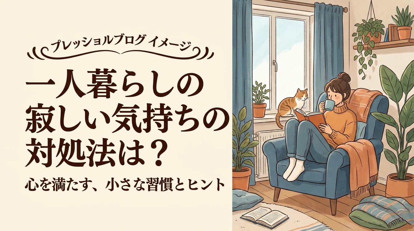 一人暮らしの寂しい気持ちの対処法は?